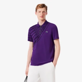 Polo de ténis slim fit estampado Ultra Dry para homem