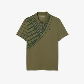 Polo de ténis slim fit estampado Ultra Dry para homem