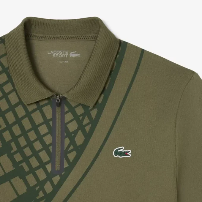 Polo de ténis slim fit estampado Ultra Dry para homem