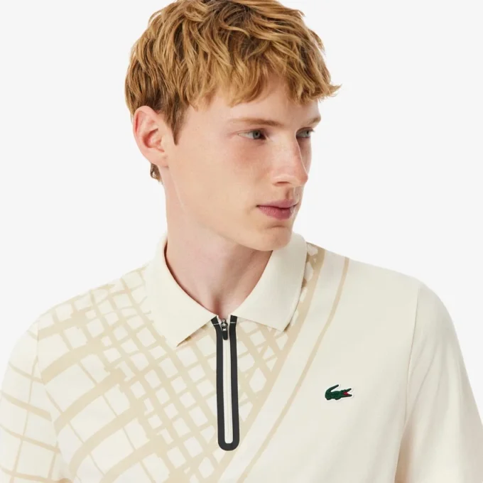 Polo de ténis slim fit estampado Ultra Dry para homem