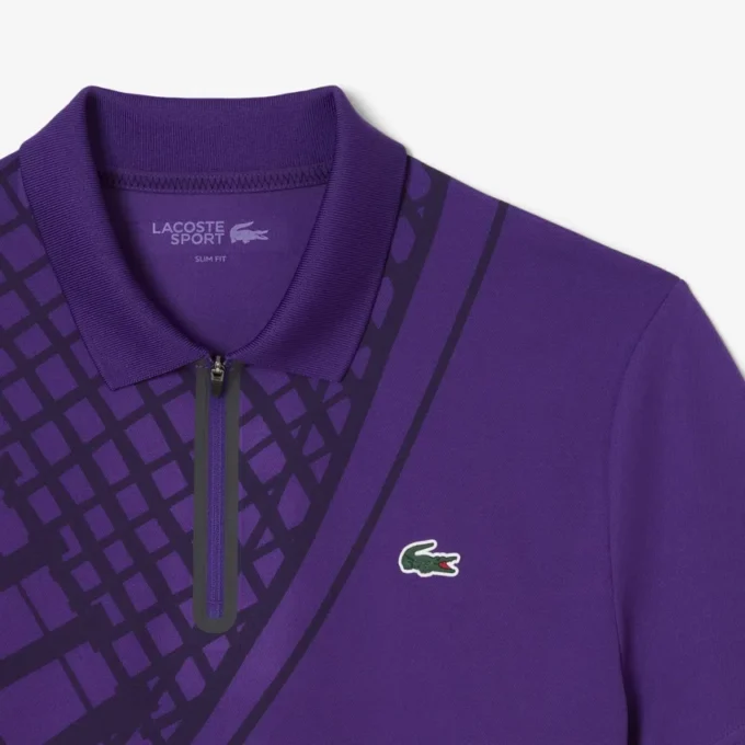 Polo de ténis slim fit estampado Ultra Dry para homem