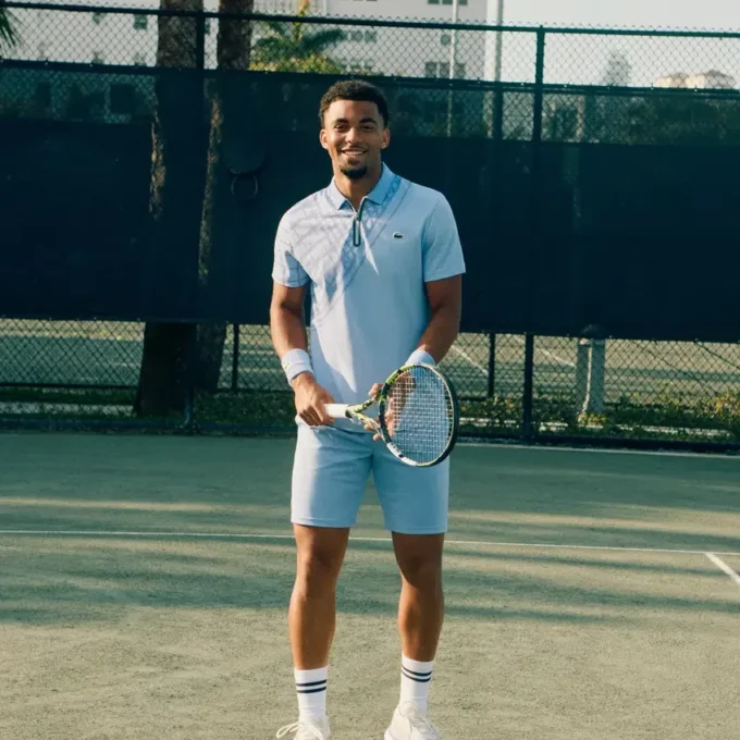 Polo de ténis slim fit estampado Ultra Dry para homem