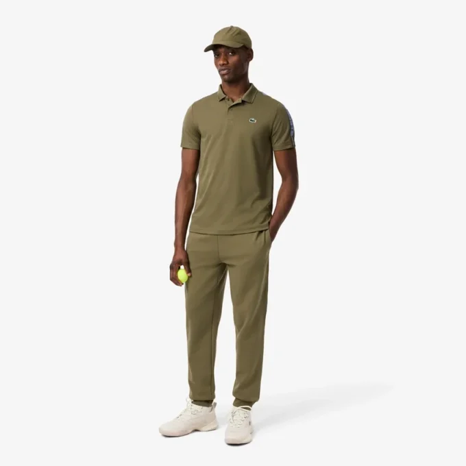 Polo de ténis Ultra Dry com riscas da marca para homem