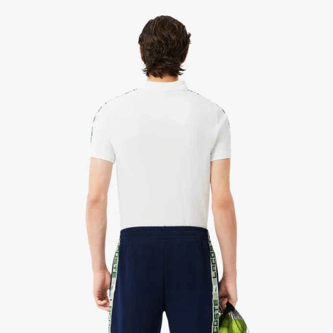 Polo de ténis Ultra Dry com riscas da marca para homem