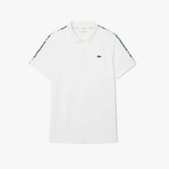 Polo de ténis Ultra Dry com riscas da marca para homem