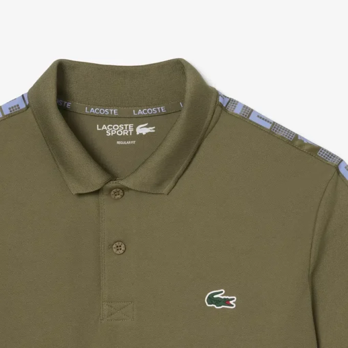 Polo de ténis Ultra Dry com riscas da marca para homem