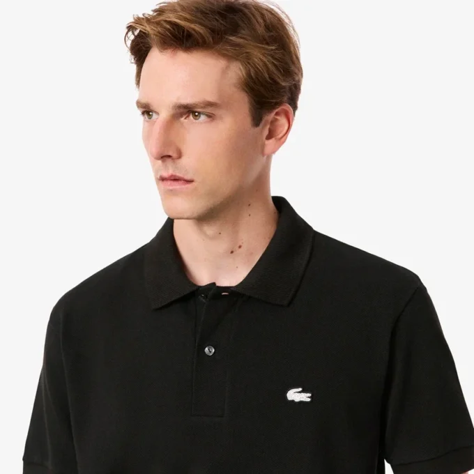 Polo Diamanta Crocodile Piqué de corte clássico para homem