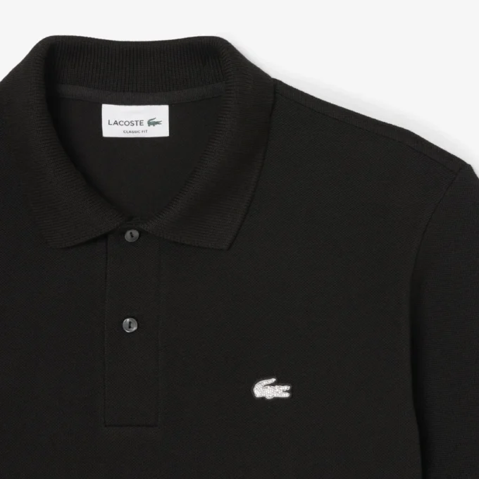 Polo Diamanta Crocodile Piqué de corte clássico para homem