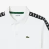 Polo em algodão Pima com riscas da marca