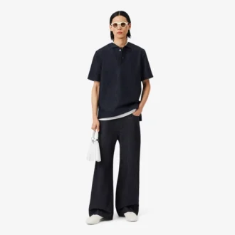 Polo em ganga de corte largo Runway