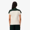 Polo feminino com riscas, corte justo, fabricado em França