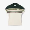 Polo feminino com riscas, corte justo, fabricado em França