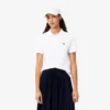 Polo feminino de corte regular em tecido Petit Piqué
