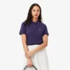 Polo feminino de corte regular em tecido Petit Piqué