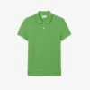 Polo feminino de corte regular em tecido Petit Piqué