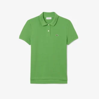 Polo feminino de corte regular em tecido Petit Piqué