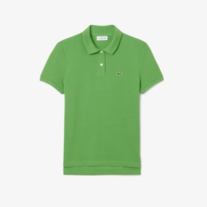 Polo feminino de corte regular em tecido Petit Piqué