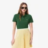 Polo feminino de corte regular em tecido Petit Piqué