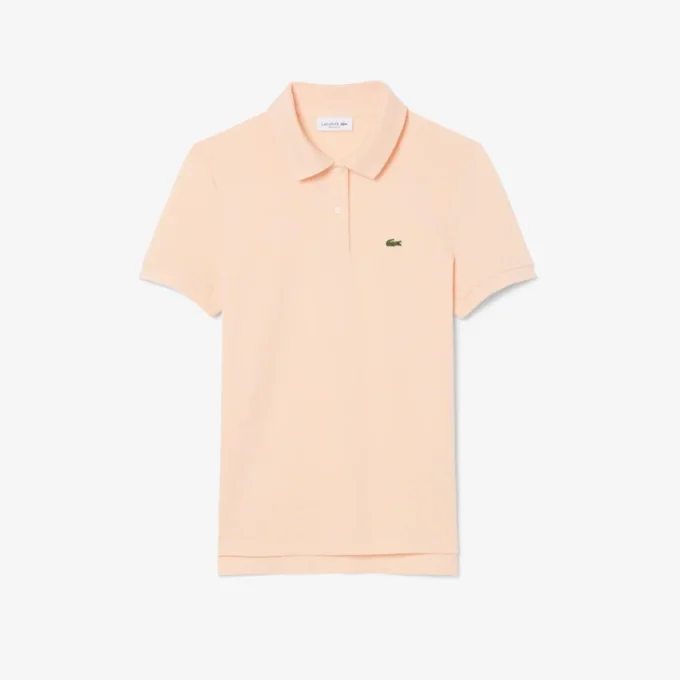 Polo feminino de corte regular em tecido Petit Piqué