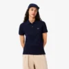 Polo feminino de corte regular em tecido Petit Piqué