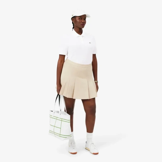 Polo feminino de corte regular em tecido Petit Piqué