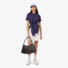 Polo feminino de corte regular em tecido Petit Piqué