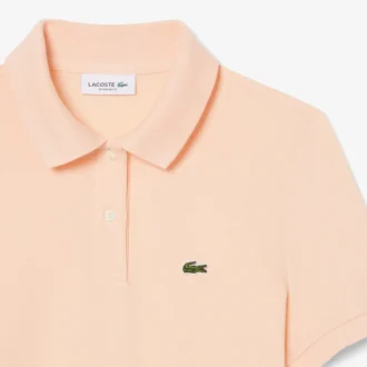 Polo feminino de corte regular em tecido Petit Piqué