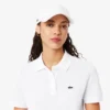 Polo feminino de corte regular em tecido Petit Piqué