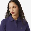 Polo feminino de corte regular em tecido Petit Piqué