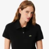 Polo feminino de corte regular em tecido Petit Piqué