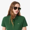 Polo feminino de corte regular em tecido Petit Piqué
