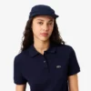 Polo feminino de corte regular em tecido Petit Piqué