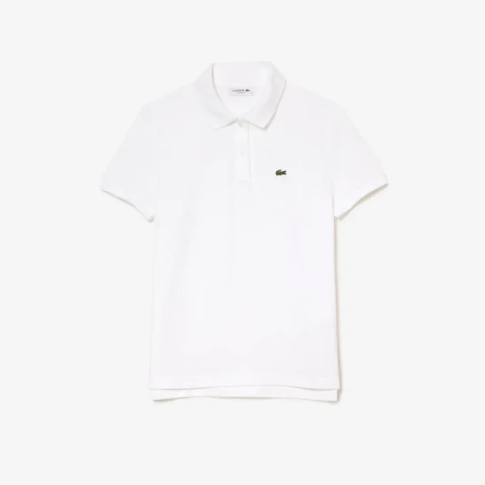 Polo feminino de corte regular em tecido Petit Piqué