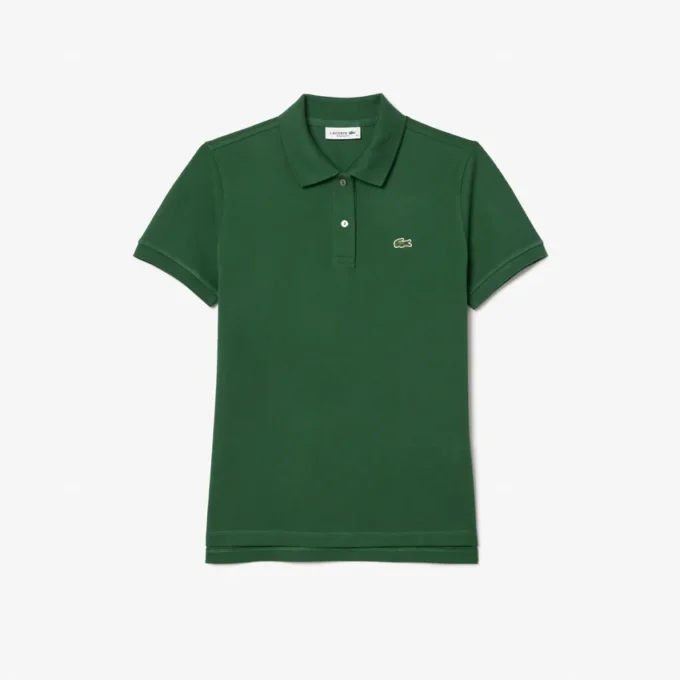Polo feminino de corte regular em tecido Petit Piqué