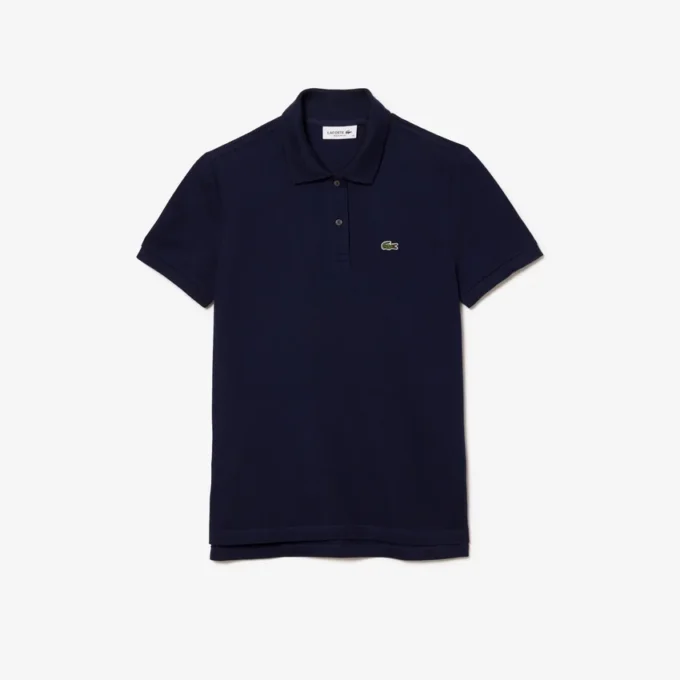Polo feminino de corte regular em tecido Petit Piqué