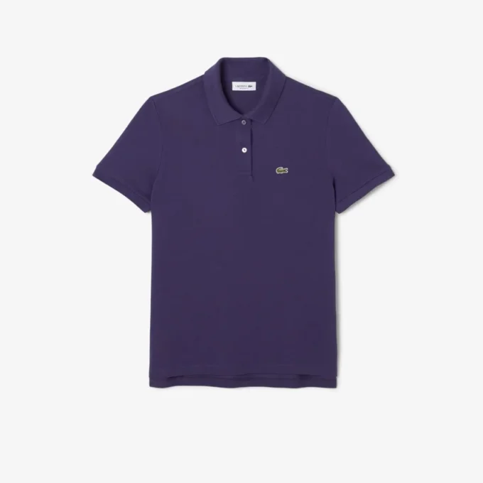 Polo feminino de corte regular em tecido Petit Piqué