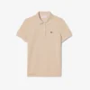 Polo feminino de corte regular em tecido Petit Piqué