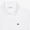 Polo feminino de corte regular em tecido Petit Piqué