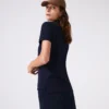 Polo feminino de corte regular em tecido Petit Piqué