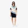 Polo feminino de malha piqué com corte descontraído