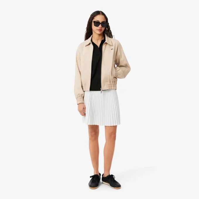 Polo feminino de malha piqué com corte descontraído
