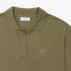 Polo feminino de malha piqué com corte descontraído