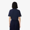 Polo feminino de malha piqué com corte descontraído