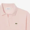 Polo feminino de malha piqué com corte descontraído