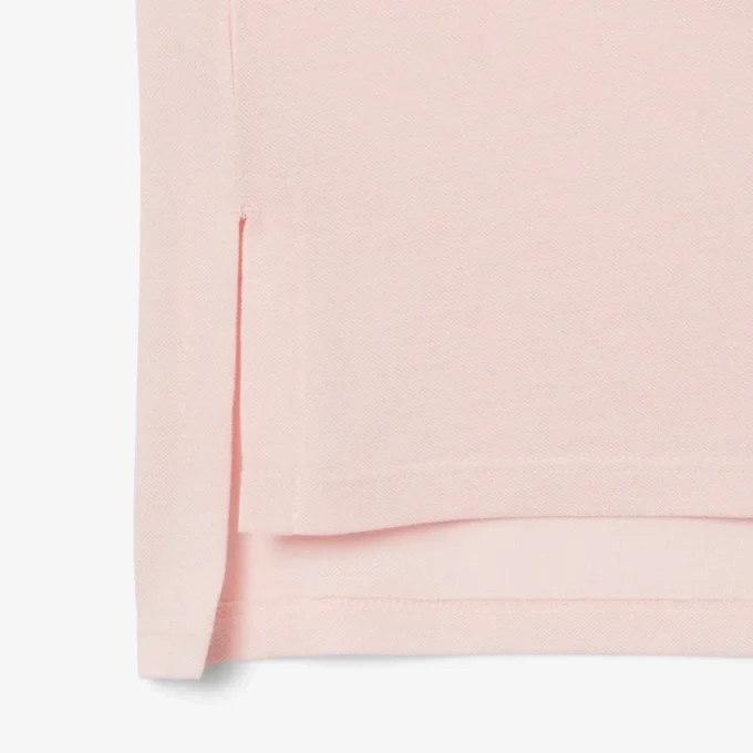 Polo feminino de malha piqué com corte descontraído