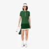 Polo feminino de ténis com ajuste regular e termorregulação