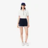 Polo feminino de ténis com ajuste regular e termorregulação
