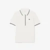 Polo feminino de ténis com ajuste regular e termorregulação