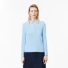 Polo feminino L.12.12 em mini piqué elástico com corte justo