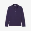 Polo feminino L.12.12 em mini piqué elástico com corte justo